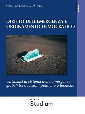 cover image of Diritto dell'emergenza e ordinamento democratico